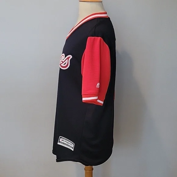 Atlanta Braves Ozzie Albies "Puchi" Majestic Jersey 2018 SZ M - Picture 3 of 8